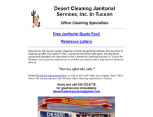 Tablet Screenshot of desertcleaning.com